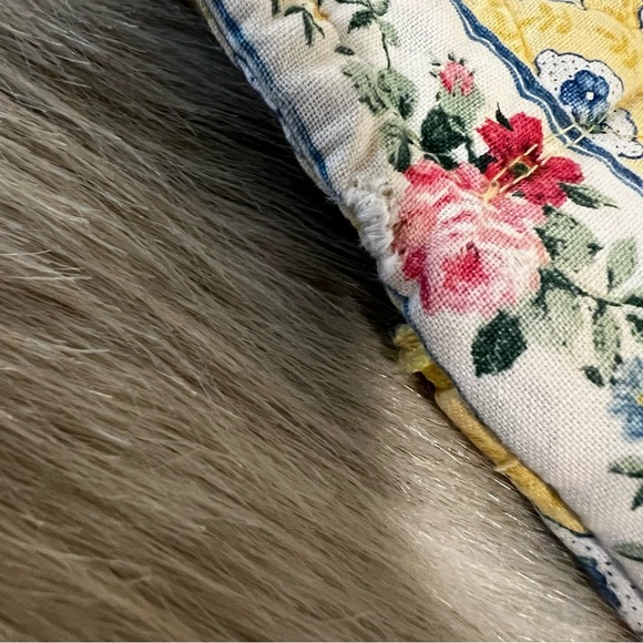 Vintage VERA BRADLEY Elizabeth 1997 Wallet On A String Long Yellow Pink Floral - Picture 10 of 17